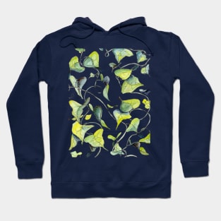 Blue and Green Vines Hoodie